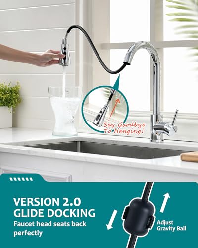 Kitchen Faucet with Pull Down Sprayer