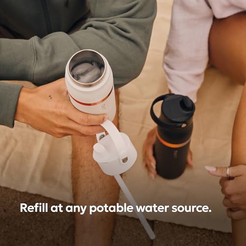 Swig Top Insulated Stainless Steel Water Bottle with Straw and Handle