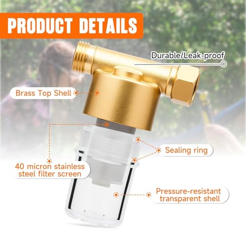 40 Micron Brass Sediment Filter