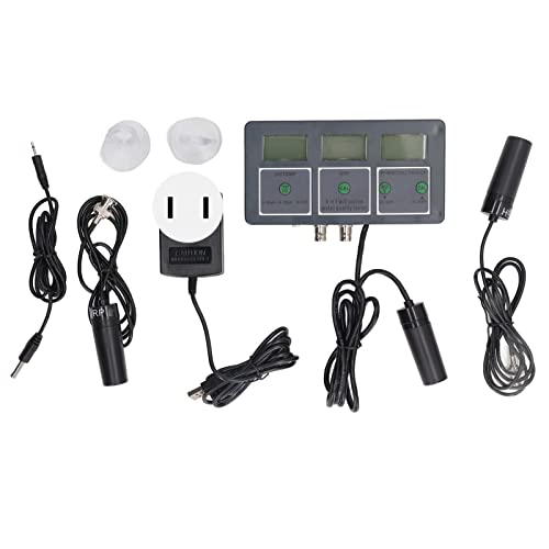 8 in 1 Water Quality Monitor S.G EC Salt ORP CF Temp Multi Parameter Wall Mount Water Quality Tester for Aquarium Hydroponics Laboratories
