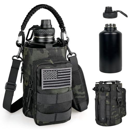 Half Gallon Water Bottle Insulated with Sleeve