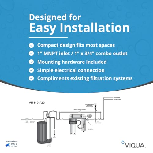 VH410 F20 UV Home Water Treatment System with Integrated Pre