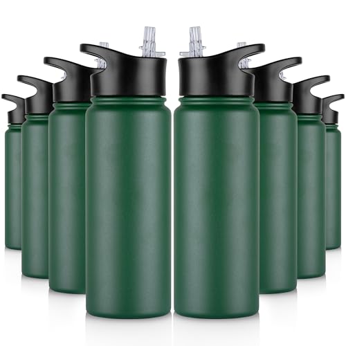 24 oz Insulated Water Bottle Bulk 8 Pack (8 Count)