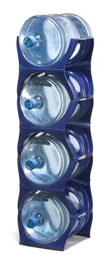 Stackable Water Bottle Storage Rack Best Water Jugs 5 Gallon Organizer. Jug Holder for Kitchen