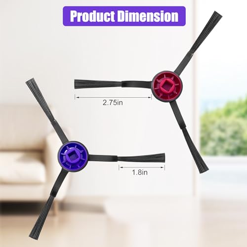 Side Brush Replacement Kits for Eureka E10S E20 Plus Robot Vacuum Cleaner Parts