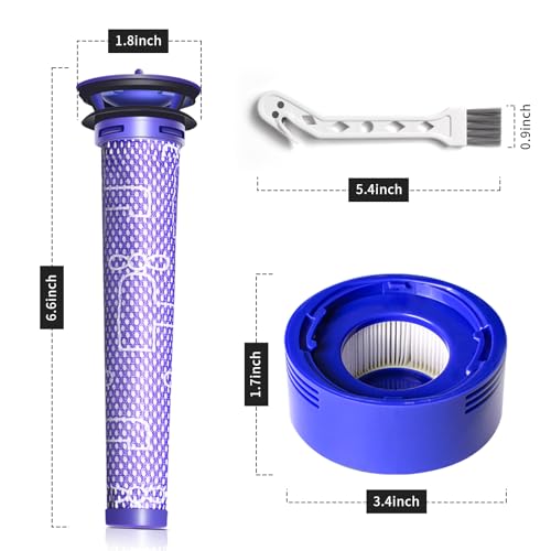 V7 V8 Vacuum Filters Replacement Compatible with Dyson V7 V8 (6 Count)
