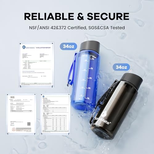 Purified Water Bottle for Camping