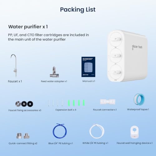 GFU06 0.01μm Ultra Filtration Under Sink Water Filter System