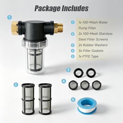 100 Mesh Water Pump Inlet Filter 3