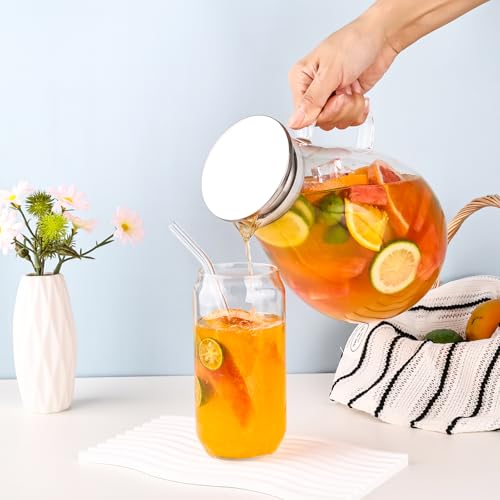 2500ml Glass Pitcher with Lid