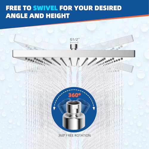 cUPC Certified Metal High Pressure 12'' Rain Shower Head