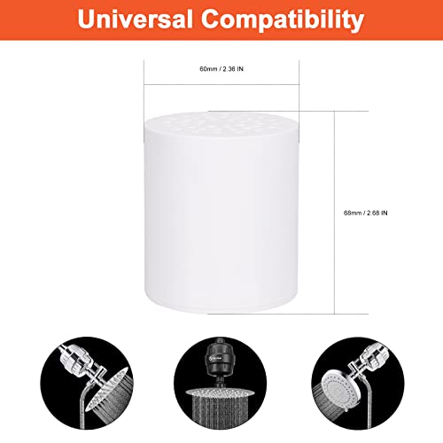 15 Stage Shower Filter Replacement Cartridge (4 Count)