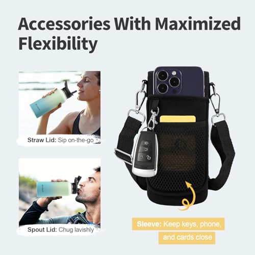 32 oz Insulated Water Bottle with Straw