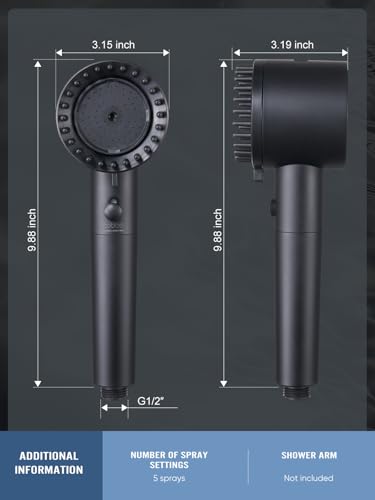 Filtered Shower Head with Handheld