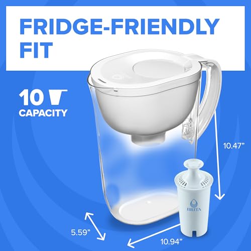 Large 10 Cup Water Filter Pitcher