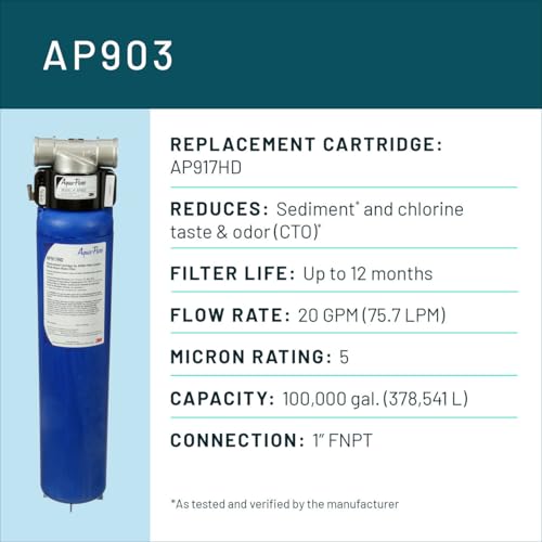 3M Aqua Pure Whole House Water Filtration System AP903