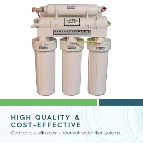 Ultima 7 VII 5 Stage Universal Under Sink Water Filter System Replacement Cartridges with Quick Connect Post Carbon Filter Kit Without Membrane GRO