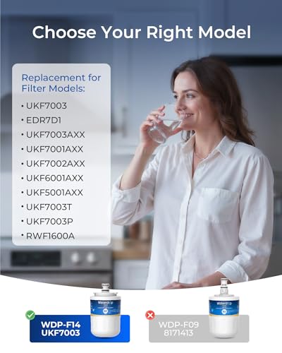 Plus UKF7003 NSF 401&53 Refrigerator Water Filter (3 Count)