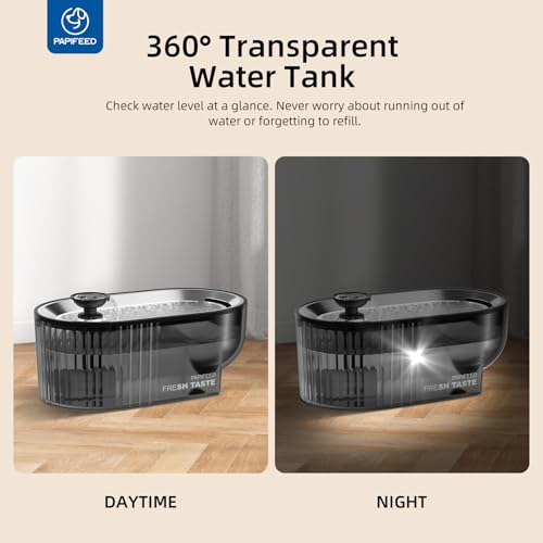 Cat Water Fountain Stainless Steel with a Silicone Mat