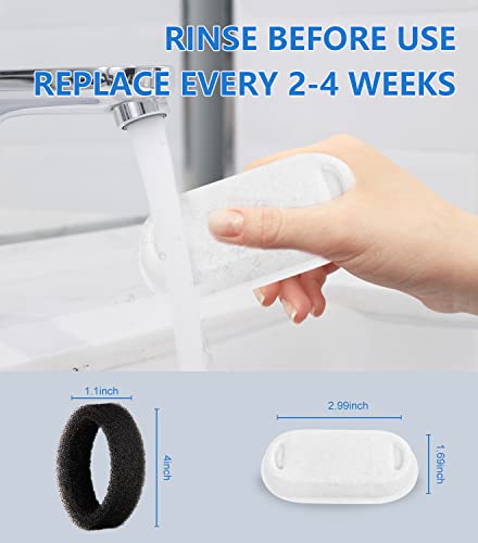 16Pcs Cat Water Fountain Filter Fit 101oz (8 Count)