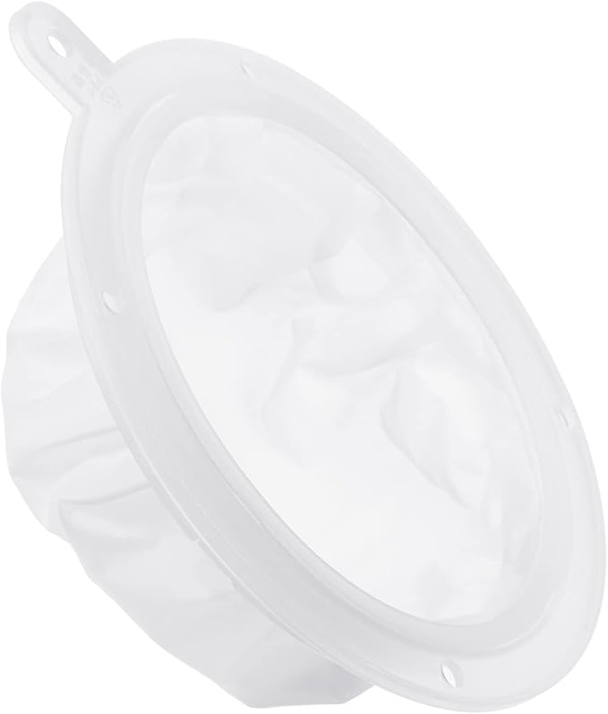 PATIKIL 6.1" O.D. Food Filter Strainer, 300 Mesh Kitchen Mesh Filters Strainers Fine Mesh Sieve for Juice, Coffee, Soy Milk Filtration, White