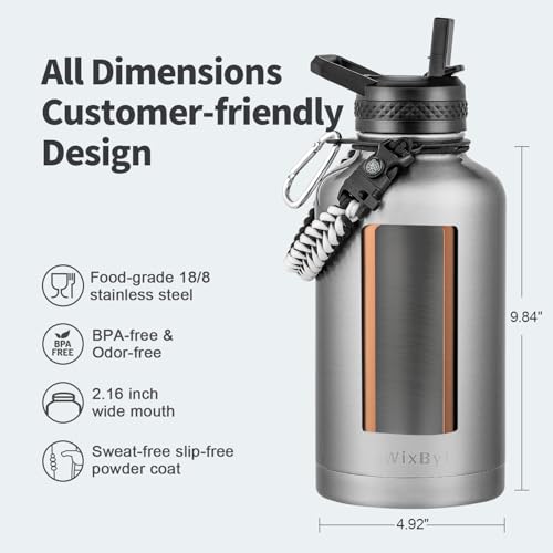 64oz Insulated Water Bottle