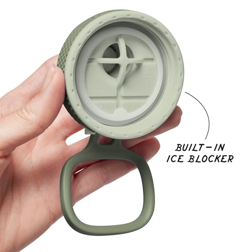 Sport Triple Insulated Water Bottle with Spout Lid and Ice Blocker