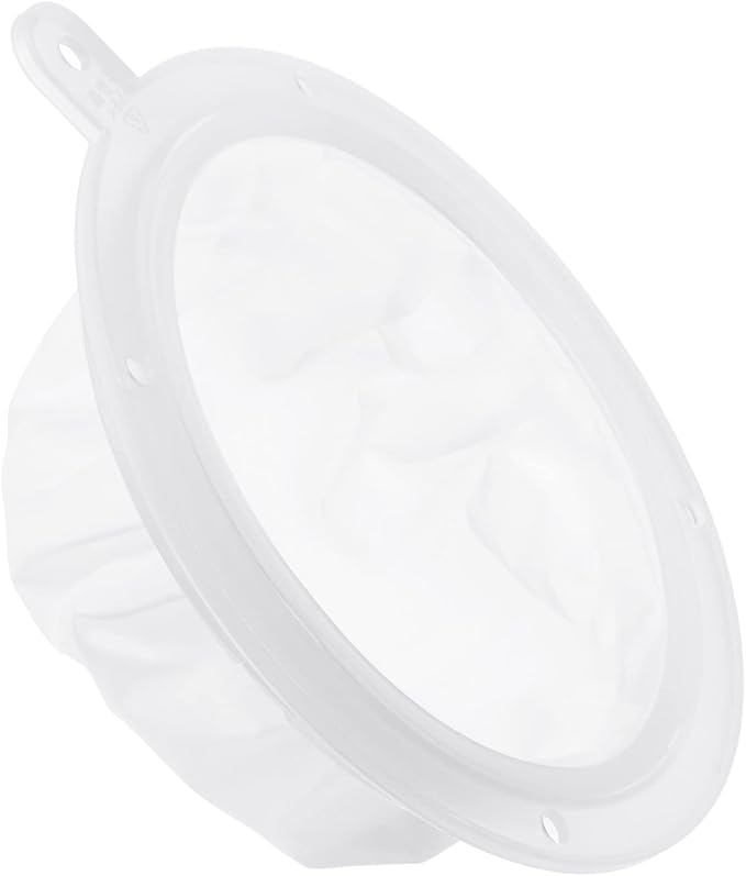 PATIKIL 6.1" O.D. Food Filter Strainer, 120 Mesh Kitchen Mesh Filters Strainers Fine Mesh Sieve for Juice, Coffee, Soy Milk Filtration, White