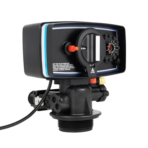Water Softener Control Head Timer Water Softener Control Valve 110V 3W Backwash Head 12 Day Timer Valve Replacement Softener Valve For Filter Resin Tanks