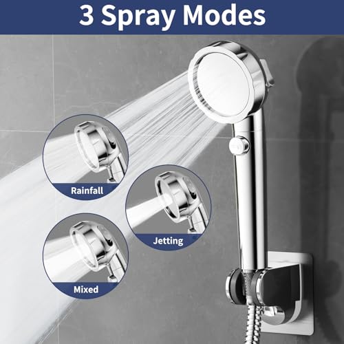 On Off Pause Camper Shower Head with Filter for RV