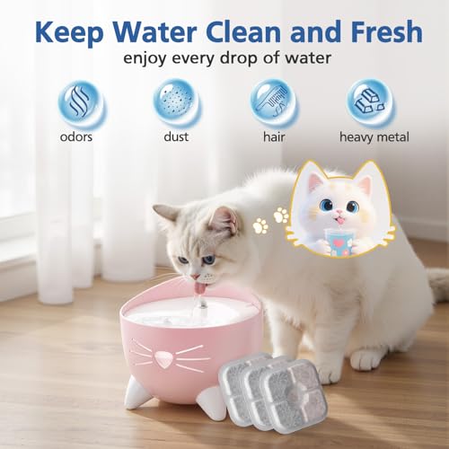 25 Pack Cat Fountain Filter Compatible with Catit PIXI Drinking Fountain (25 Count)