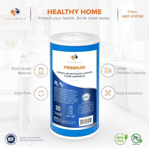 5 Micron 10 x 4.5 Carbon Block Chlorine Reduction (2 Count)
