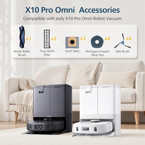 X10 Pro Omni Replacement Parts for Eufy X10 Pro Omni Robot Vacuum (14 Count)