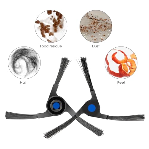 10 Pieces) Side Brushes Replacement Parts Compatible with ECOVACS DEEBOT X2 Omni / X2 Pro / X2, Robotic Vacuum Replacement Side Brush Accessory Kit (10 Count)