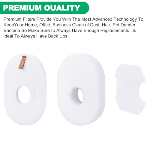 3 Post + 3 Foam & Felt Filters Kit Replacement for Shark Rocket HV292 (3 Count)