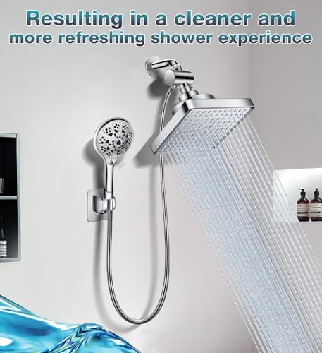 Dual Filtered Rain Shower Head Combo