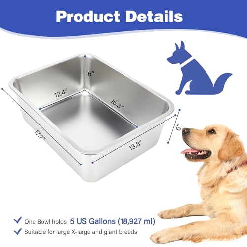 5 Gallon Large Dog Water Bowl
