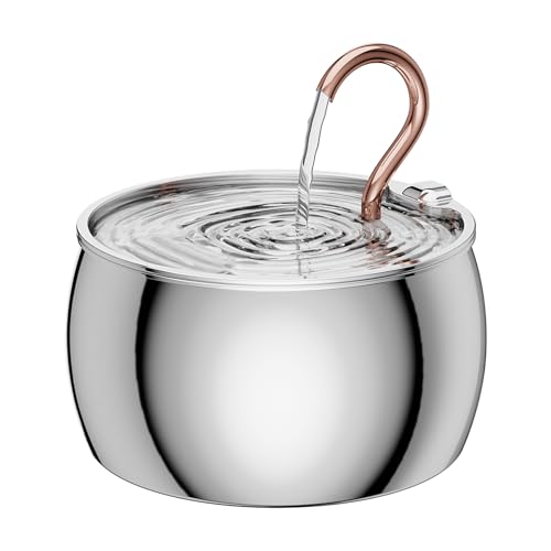 2.5L 84oz Gooseneck Kitty Spout Cat Water Fountain Stainless Steel