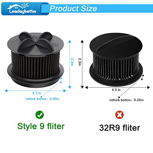 2 Replacement Foam & Filter Compatible with Style 9 (2 Count)
