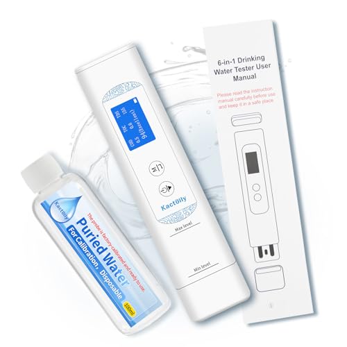 6 in 1 Water Tester for Drinking Water and Calibration Solution