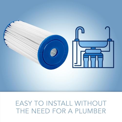 10 x 4.5 Pleated Water Filter Cartridges Compatible with HDX4PF4 (3 Count)