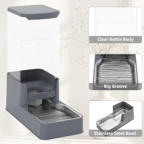 Stainless Steel Cat Feeder and Water Dispenser