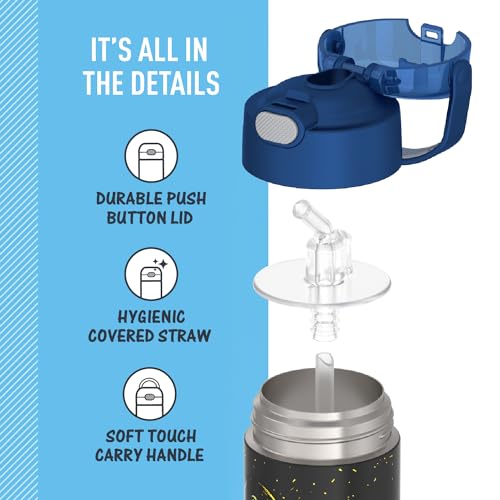 FUNTAINER Water Bottle with Straw