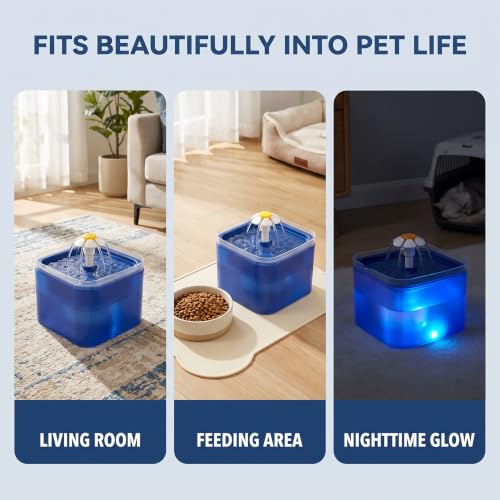 2 Pcs Yellow Pet Water Fountain Nozzle Replacement Yellow Flower for Head for Cat Fountain Automatic Drinking Water Dispenser pet Water Fountain Attachment for Cats