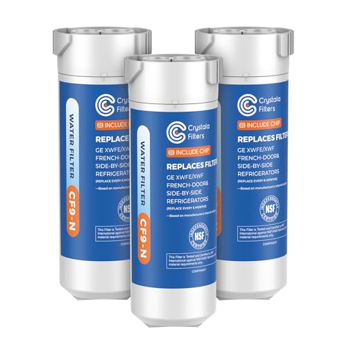 XWFE (Built-in CHIP) Refrigerator Water Filter 3-Pack (3 Count)