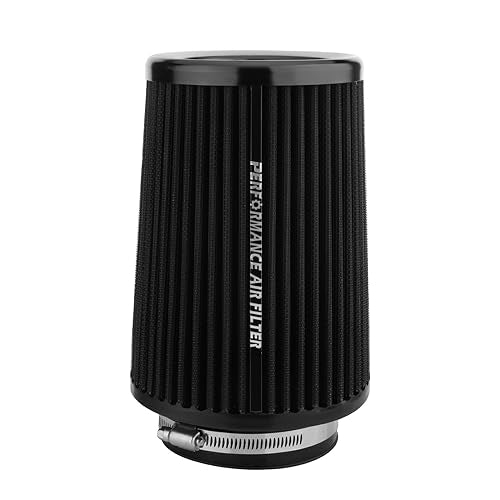 Black 3 3.5 4 inch Universal Cold Air Intake Filter 76mm 89mm 101mm