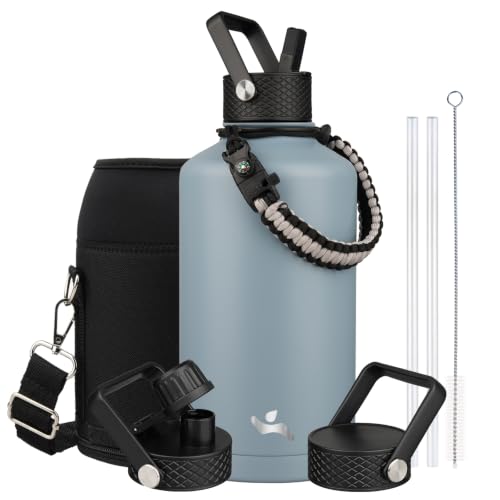 87 oz Insulated Stainless Steel Water Bottle Jug with Handle
