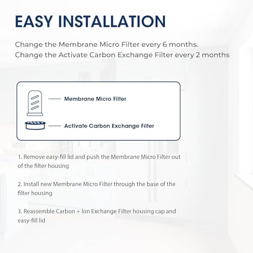 Water Filter Compatible with LifeStraw Pitcher