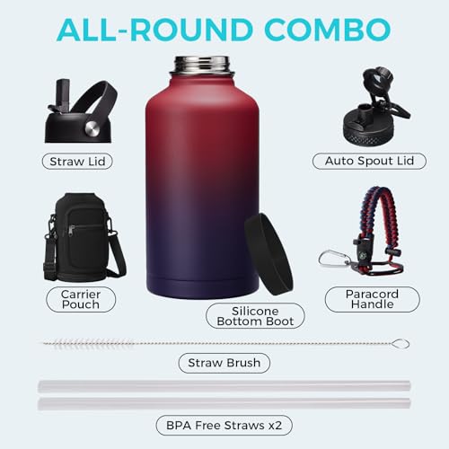 64OZ Stainless Steel Water Bottles