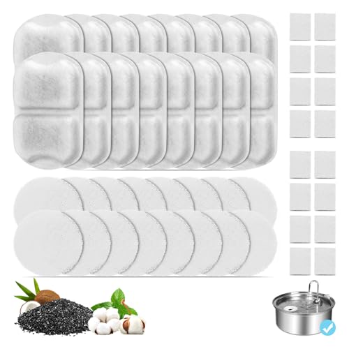 16 Set Dog Fountain Filter Replacement for 7L